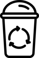 recycle bin vector illustration on a background.Premium quality symbols.vector icons for concept and graphic design.