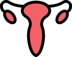 uterus vector illustration on a background.Premium quality symbols.vector icons for concept and graphic design.