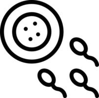 ilustración vectorial de espermatozoides en un fondo. símbolos de calidad premium. iconos vectoriales para concepto y diseño gráfico. vector
