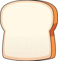 Bread on white background vector