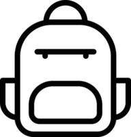 backpack vector illustration on a background.Premium quality symbols.vector icons for concept and graphic design.