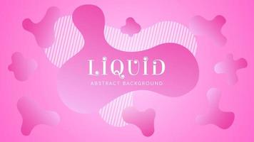 Beautiful Abstract Liquid Background with Editable Text Style, Sweet Pink and White Color Gradient vector