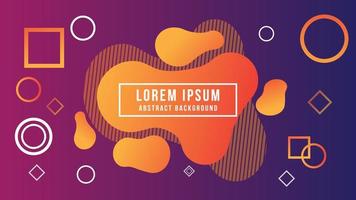 Abstract Liquid Background, Orange, Purple, Violet, Shape, Gradation vector