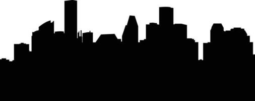 Houston City Skyline Illustration vector