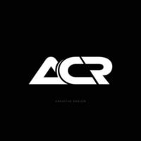 ACR Letter branding creative concept vector