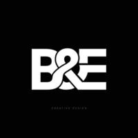 Letter branding design B and E vector