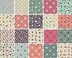 A collection of seamless Easter patterns. Seamless backgrounds with Easter eggs vector