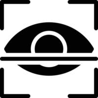 eye scan vector illustration on a background.Premium quality symbols.vector icons for concept and graphic design.