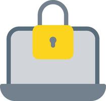 laptop lock vector illustration on a background.Premium quality symbols.vector icons for concept and graphic design.