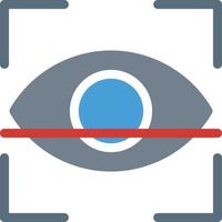eye scan vector illustration on a background.Premium quality symbols.vector icons for concept and graphic design.