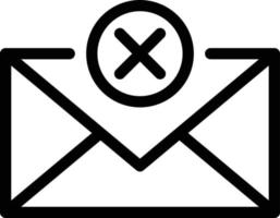 message cancel vector illustration on a background.Premium quality symbols.vector icons for concept and graphic design.