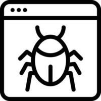 bug vector illustration on a background.Premium quality symbols.vector icons for concept and graphic design.