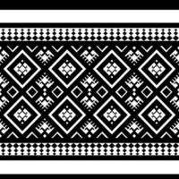 White and black in vector format, a geometrical ethnic seamless pattern for wallpaper, background, fabric, curtains, carpets, apparel, batik, and wrapping paper.