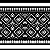 White and black in vector format, a geometrical ethnic seamless pattern for wallpaper, background, fabric, curtains, carpets, apparel, batik, and wrapping paper.