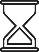 Hourglass Done Line Icon vector