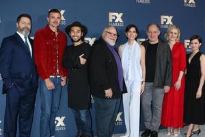 LOS ANGELES  JAN 9 - Nick Offerman, Jin Ha, Stephen McKinley Henderson, Sonoya Mizuno, Alison Pill, and Cailee Spaeny at the FX Winter TCA Starwalk at the Langham Huntington Hotel on January 9, 2020 in Pasadena, CA photo