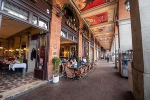 Restaurants in the Capitol of the city of Toulouse in the summer of 2022. photo