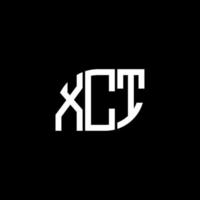 XCT letter design.XCT letter logo design on black background. XCT creative initials letter logo concept. XCT letter design.XCT letter logo design on black background. X vector
