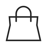 Shopping Bag Line Icon vector