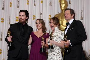 LOS ANGELES  27 - Christian Bale, Natalie Portman, Melissa Leo, Colin Firth in the Press Room at the 83rd Academy Awards at Kodak Theater, Hollywood and Highland on February 27, 2011 in Los Angeles, CA photo