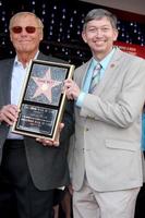 LOS ANGELES  APR 5 - Adam West, Leron Gubler at the Adam West Hollywood Walk of Fame Star Ceremony at Hollywood Blvd. on April 5, 2012 in Los Angeles, CA photo