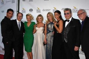 AVALON, SEP 26 -  Alec Rayme, Guest, Nicky Whelan, Cassi Thomson, Georgina Rawlings, Jordin Sparks, Vic Armstrong, Jerry B Jenkins at the Left Behind Screening at the Catalina Film Festival at Casino on September 26, 2014 in Avalon, Catalina Island, CA photo