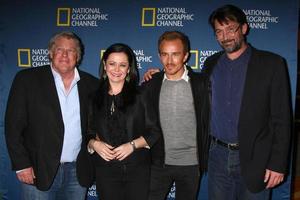 LOS ANGELES, JAN 3 -  Graham Beckel, Geraldine Hughes, Jesse Johnson and Billy Campbell arrives at the National Geographic Channels  2013 Winter TCA Cocktail Party at Langham Huntington Hotel on January 3, 2013 in Pasadena, CA photo