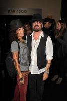LOS ANGELES, JUL 12 -  Linda Perry, Dave Stewart at the Dave Stewart -  Jumpin Jack Flash and The Suicide Blonde Photography Exhibit at the Morrison Hotel Gallery on July 12, 2013 in West Hollywood, CA photo