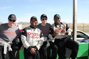 LOS ANGELES, FEB 21 -  Brett Davern, Alfonso Ribiero, Nathan Kress, Mekhi Phifer at the Grand Prix of Long Beach Pro Celebrity Race Training at the Willow Springs International Raceway on March 21, 2015 in Rosamond, CA photo