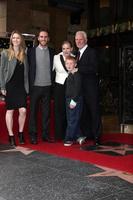 LOS ANGELES, MAR 16 - Malcolm McDowell, Family including Kelley McDowell, Beckett McDowell, at the Malcolm McDowell Walk of Fame Star Ceremony for The Muppets at the Hollywood Boulevard on March 16, 2012 in Los Angeles, CA photo