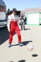 LOS ANGELES, MAR 23 - Michael Trucco playing with a soccer ball at the 37th Annual Toyota Pro Celebrity Race training at the Willow Springs International Speedway on March 23, 2013 in Rosamond, CA     EXCLUSIVE PHOTO