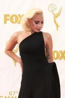 o909LOS ANGELES, SEP 20 - Lady Gaga at the Primetime Emmy Awards Arrivals at the Microsoft Theater on September 20, 2015 in Los Angeles, CA photo