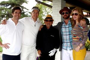 LOS ANGELES, APR 15 - Zach Jones, Jack Wagner, Joe Pesci, Guest, Ashley Jones at the Jack Wagner Celebrity Golf Tournament benefitting the Leukemia and Lymphoma Society at the Lakeside Golf Club on April 15, 2013 in Toluca Lake, CA photo