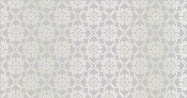 patrón abstracto sin fisuras. adorno de línea árabe con formas geométricas. textura ornamental floral lineal. telón de fondo artístico en estilo textil árabe oriental. vector