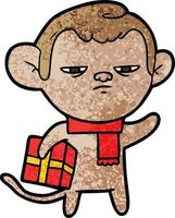 Vector monkey  character in cartoon style