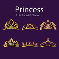 Hand drawn Crown vector collection, Doodle crowns vector illustration set, Royal head, King crown, Queen crown with various design