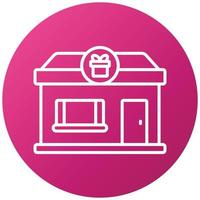 Souvenir Shop Icon Style vector