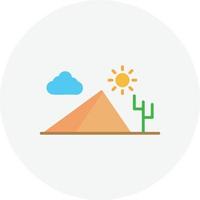 Pyramid Flat Circle vector