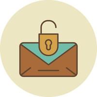 Mail Protection  Filled Retro vector