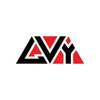 Diseño de logotipo de letra de triángulo lvy con forma de triángulo. Monograma de diseño de logotipo de triángulo lvy. Plantilla de logotipo de vector de triángulo lvy con color rojo. logotipo triangular lvy logotipo simple, elegante y lujoso. hiedra