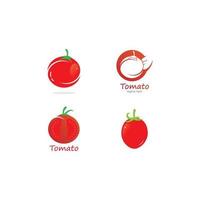 plantilla de diseño de logotipo de tomate vector