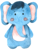 Elephant watercolor cartoon png