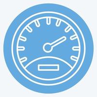 Icon Speedometer. suitable for education symbol. blue eyes style. simple design editable. design template vector. simple illustration vector