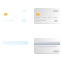 Credit card, credit money and shopping card or business card. png