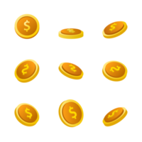 Coin, money coin and gold coin. png