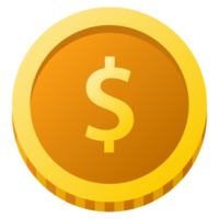 Coin, money coin and gold coin. png