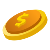 moneda, dinero moneda y oro moneda. png