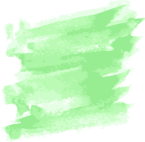 grön akvarell penseldrag png