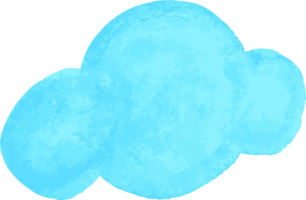 pintura de mano de acuarela de nube png