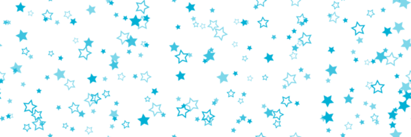 Star pattern background for wide banner. Seamless stars background. Transparent background. Illustration png